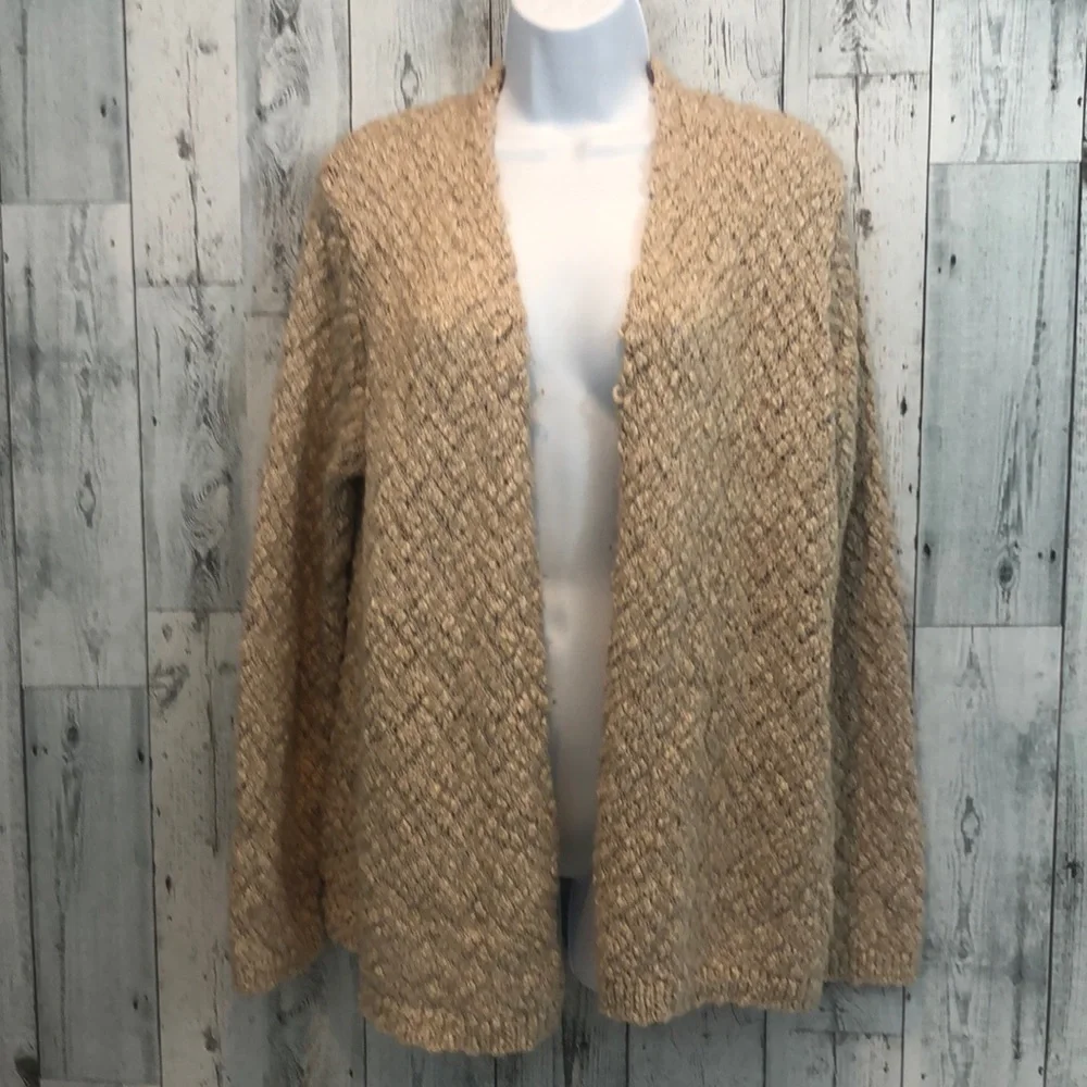 Coldwater Creek Wool Blend Open Front Cardigan 14